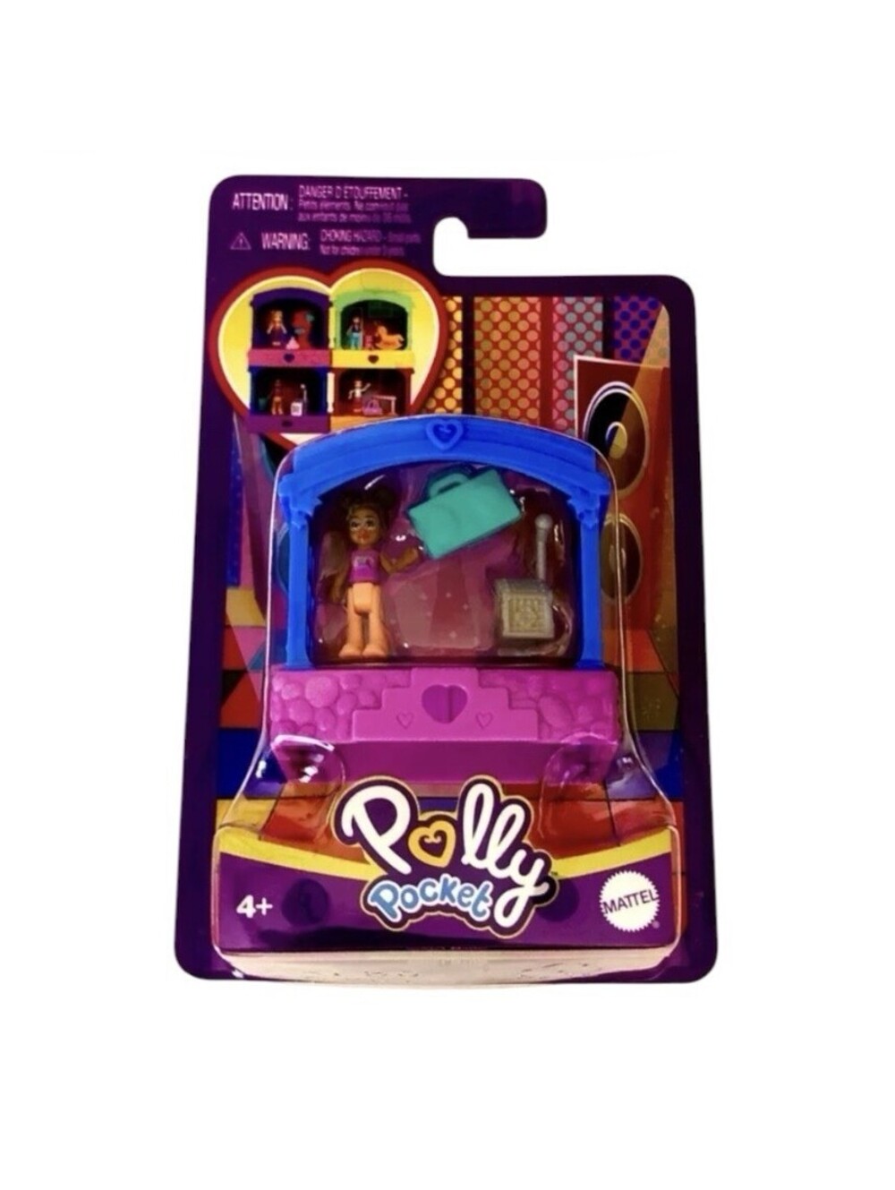 Polly Pocket Matte 4+ Doll Playsets with Figure & Room